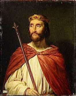 Charles III le Simple. Peinture de Georges Rouget commande par Louis Philippe pour le muse de Versailles en 1838