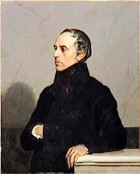 Portrait de Franois Guizot par Jehan Georges Vibert, d'aprs Paul Delaroche, conserv au muse national de Versailles