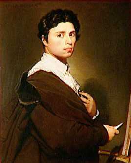 Portrait de Jean Auguste Ingres  l'ge de 24 ans, par lui-mme, conserv au muse Cond  Chantilly
