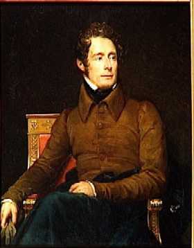Portrait d'Alphonse de Lamartine par le Baron Franois Grard, conserv au muse national de Versailles